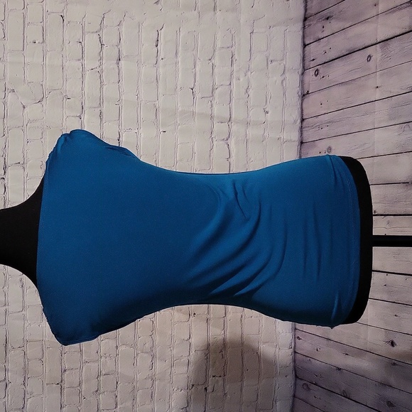 Vintage LeChateau sleeveless blouse - blue -xx-small - Picture 2 of 6